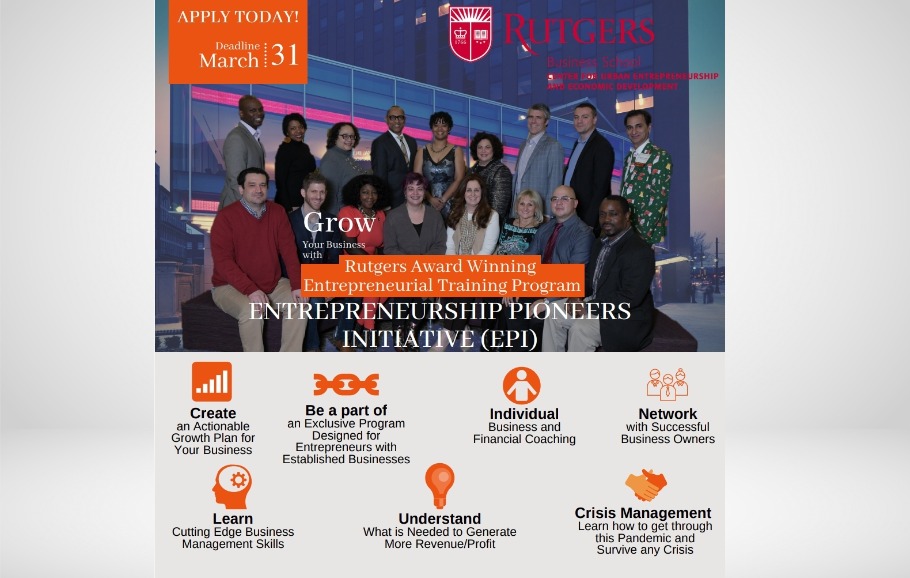 Rutgers Entrepreneurship Pioneers Initiative Flyer